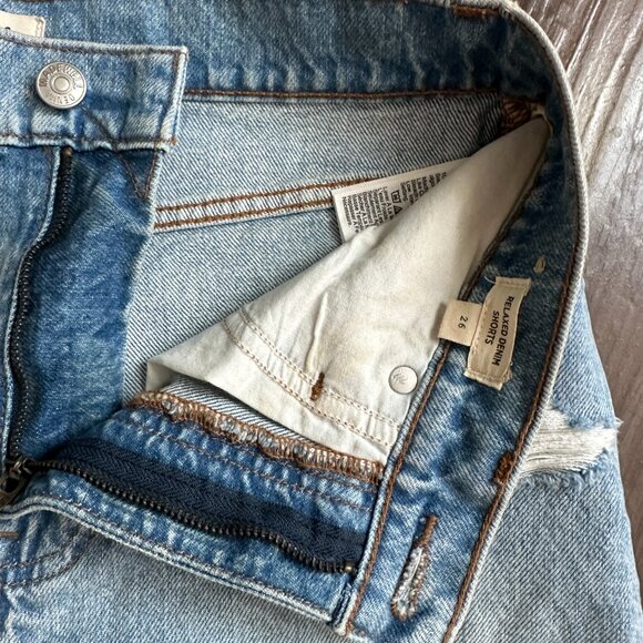 NWOT Madewell Relaxed Denim Shorts in Madera Wash 26 - Picture 5 of 5